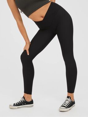 NWT Aerie Real Me Waffle High Waisted Crossover Legging - Sz S